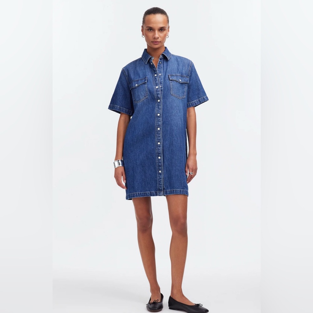 Madewell Oversized Mini Shirt Dress